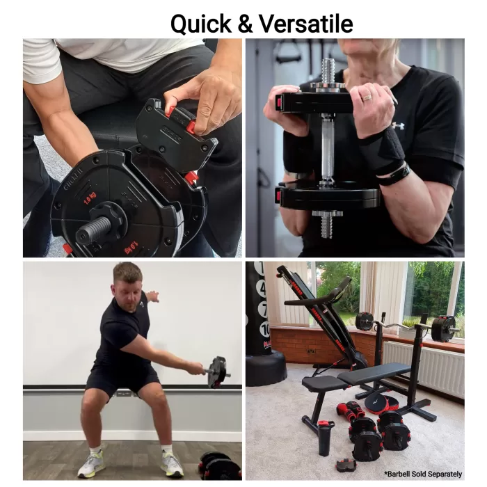 Adjustable dumbbells Quick Versatile
